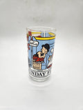 Vintage 1976 Moon Mullins Tall Peanut Butter Collector Drinking Glass Comic.