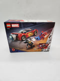 LEGO 76336 Marvel Spider-Man Car vs. Venomized Wolverine.
