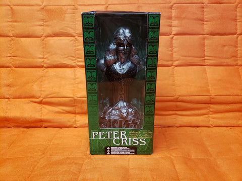 2002 Kiss Mcfarlane Peter Criss Bust Statue Silver