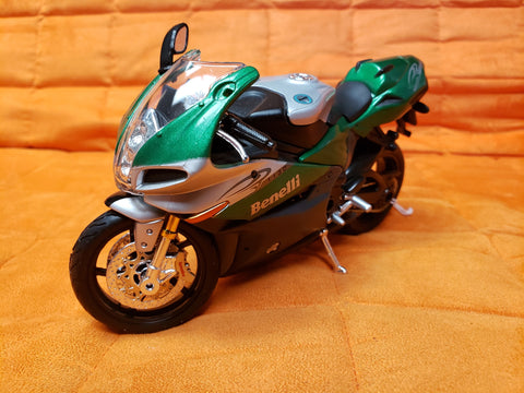 6" Diecast Motorcycle Green