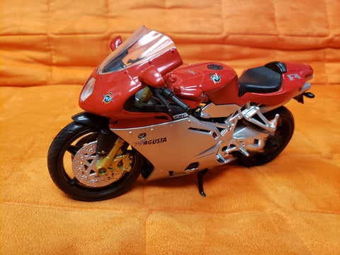 6" Diecast Motorcycle Red