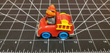 Vintage diecast Car Ernie in Fire Truck Sesame Street Muppets Playskool 1981