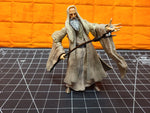 LOTR Lord of the Rings SARUMAN THE WHITE toy action figure 2001 Toy Biz