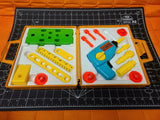 1977 Fisher Price Tool Kit 924 Kids Play Set.