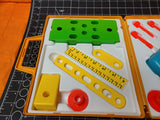 1977 Fisher Price Tool Kit 924 Kids Play Set.