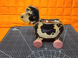 Vintage 1958 Fisher-Price Moo-oo Cow Pull Toy 155