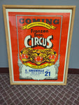 Franzen Bros. Circus Framed Poster 1987.