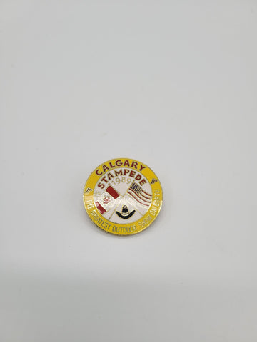 Calgary Stampede 1989 Collector Pin 1.5"