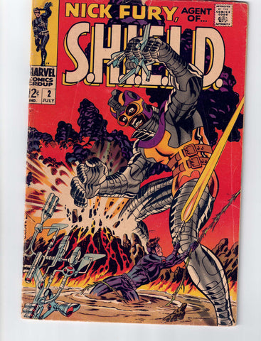 Nick Fury Agent of S.H.I.E.L.D. #2 1st Appearance of Centurius SHIELD MCU Marvel 1968.