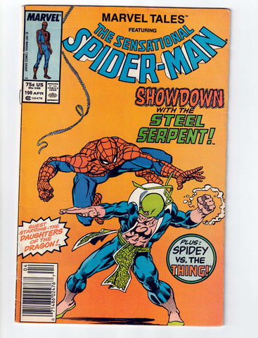 Marvel Tales 1st series #198 1987 Spider-man Showdown with the Steel Serpent.