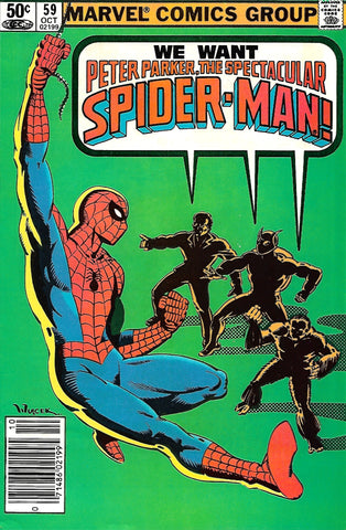 We Want Peter Parker The Spectacular Spider-man #59 marvel 1981 comic.