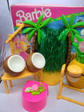 Vintage 1990 Mattel Barbie Hawaiian Ice Party Playset