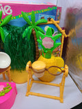 Vintage 1990 Mattel Barbie Hawaiian Ice Party Playset