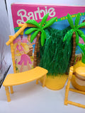 Vintage 1990 Mattel Barbie Hawaiian Ice Party Playset