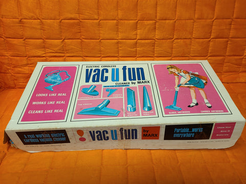Vintage Marx Toys #7274 VAC U FUN Toy Portable Vacuum