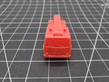 Vtg Red Plastic Fire Truck Firefighter Vehicle Toy LKE Prod Denmark 4 Inch Long