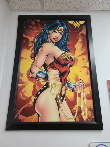 Wonder Woman Framed 37 x 26 inch.
