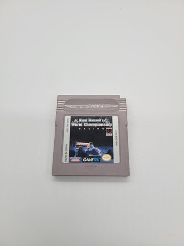 Nigel Mansell's World Championship Racing Nintendo Gameboy.