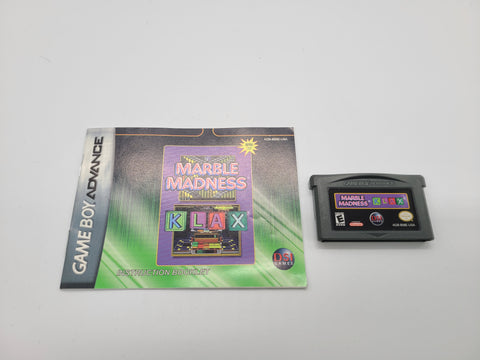 Marble Madness & Klax (Nintendo Game Boy Advance GBA)