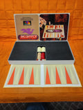 BACKGAMMON Board Game Vintage 1975 Selchow Righter #85 Set w/Wooden Pieces  C-3