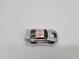 Vintage 1989 Hot Wheels Home Run 911 Porsche Silver with Graphics 1:64 Scale.