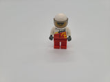Lego Figurine Minifig City pilote Rally Race Car Driver Airborne cty0611.