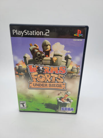 Worms Forts: Under Siege (Sony PlayStation 2, 2005 PS2)