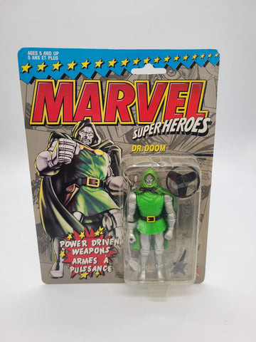 1990 Toybiz Marvel Super Heroes Dr. Doom Figure BUBBLE ISSUE