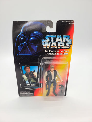 New 1995 Hasbro Star Wars Power Of The Force 3.75" Han Solo.