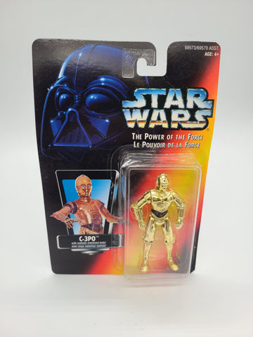 STAR WARS Power Of The Force C-3PO Action Figure Kenner 1995.
