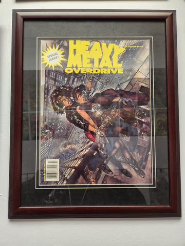 Heavy Metal Overdrive Special Issue June 13 1995 Magazine Framed.