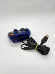 Original Microsoft Xbox Controller S Blue OEM w/ Breakaway Cable.