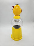 M&M'S / M&M Spender / M&M Candy Dispenser Coin Bank Yellow Holding Roses.