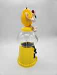 M&M'S / M&M Spender / M&M Candy Dispenser Coin Bank Yellow Holding Roses.