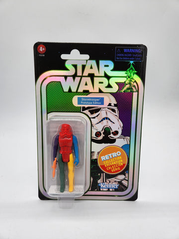 Hasbro Star Wars Retro Collection Storm Trooper Prototype Edition Figure Red.