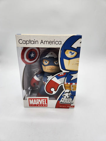 Marvel Comics Mighty Muggs Captain America (2008) Hasbro Chunky Vinyl Figure.