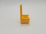 Vintage Fisher Price Little People Yellow Castle King/Queen Throne Chair #993