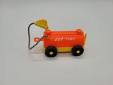 Vintage Fisher Price Airport #996 1972 Red and Yellow Jet Fuel Tanker.