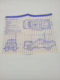 Vintage GI Joe Vehicle Blueprints Instructions Thunder Machine 1986.