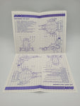 1987 Original Gi Joe Blueprint Dreadnok Air Skiff Instructions.