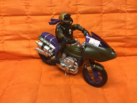 2002 TMNT Motorcycle with Turtle Complete