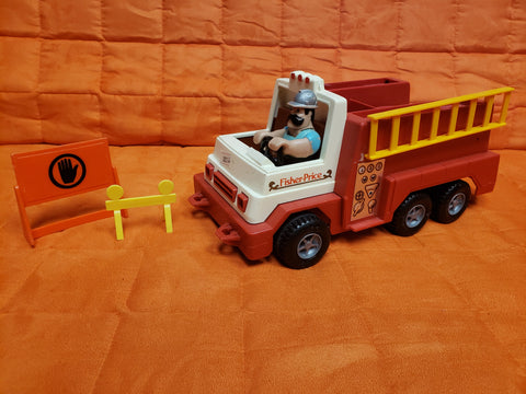 Fisher Price Fire Truck 1983 #336 with figure