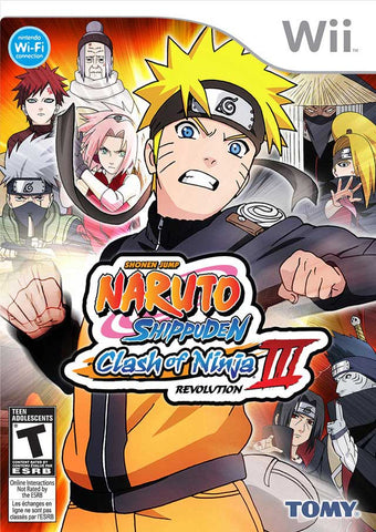 Wii Naruto Naruto Shippuden Clash of Ninja Revolution III